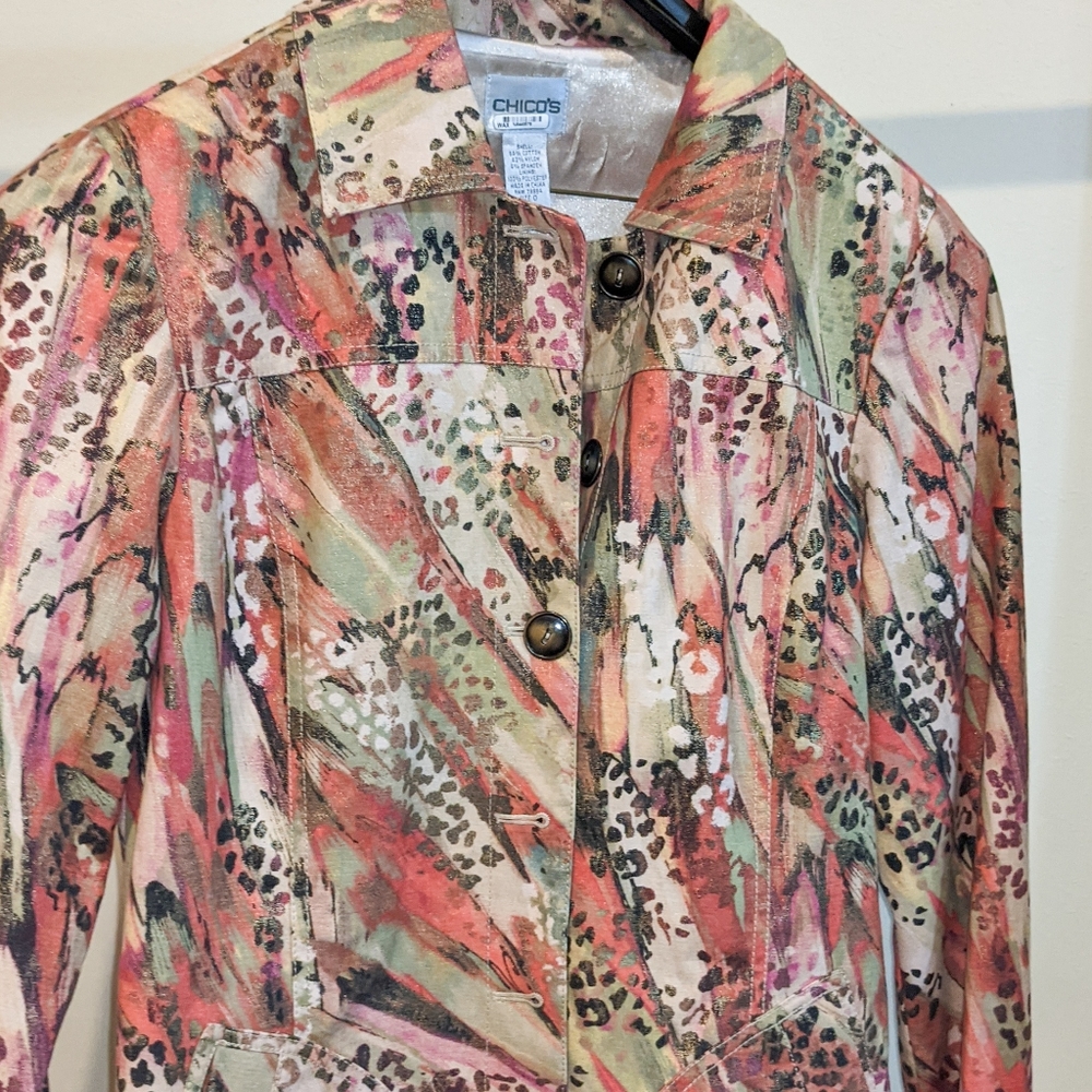 Chico's Patterned Jacket - image 1